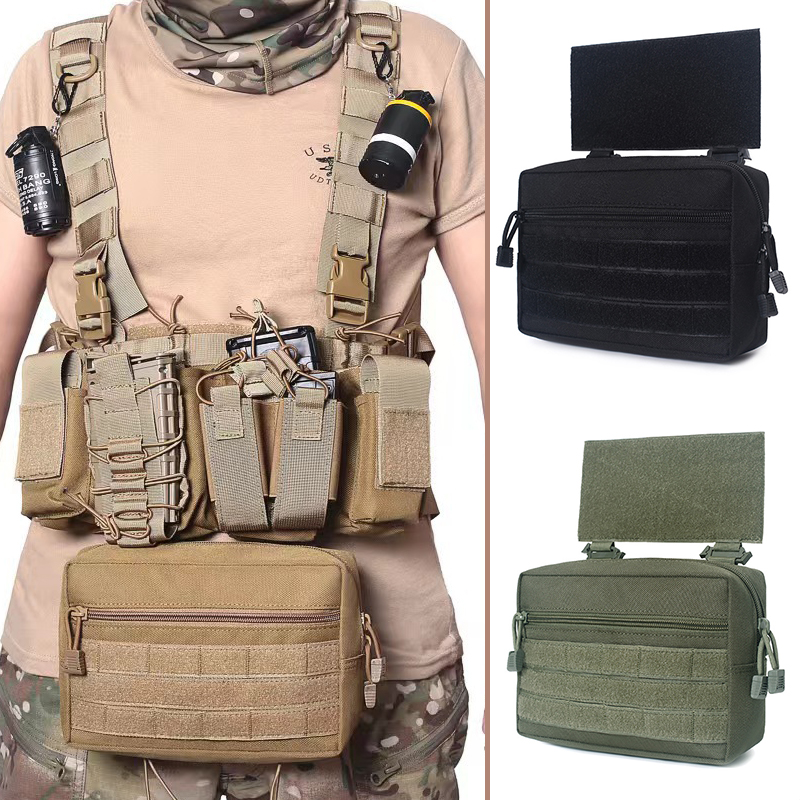 Outdoor Hunting Kit - กระเป๋าอเนกประสงค์สำหรับกีฬากลางแจ้ง Molle EDC Pouch Dump Drop