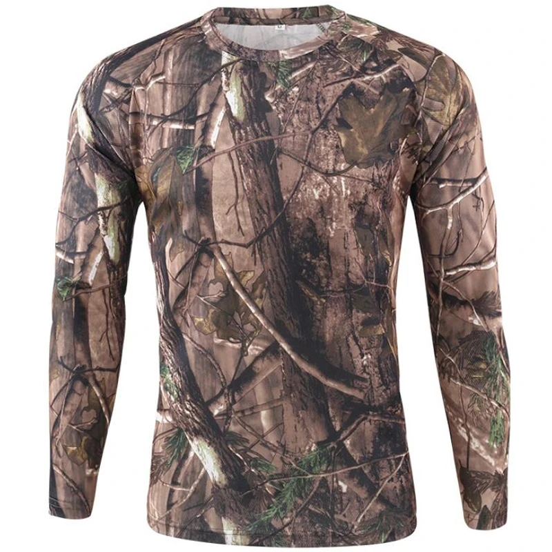 Hunting Outdoor Clothing Brands - Pop แขนยาวเสื้อยืดกลางแจ้ง Quick Drying เดินป่ายุทธวิธีเสื้อยืดบุรุษการล่าสัตว์ตั้งแคมป์เสื้อแบรนด์เสื้อผ้า
