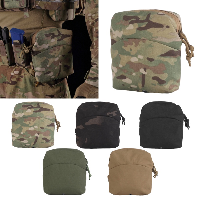 Hunting Outdoor Store - กระเป๋าเก็บอเนกประสงค์อเนกประสงค์ 6X5 ระบบ MOLLE พร้อมการยึดเชือกยืดหยุ่นสามารถใช้เพื่อจัดเก็บอุปกรณ์กลางแจ้งขนาดเล็ก