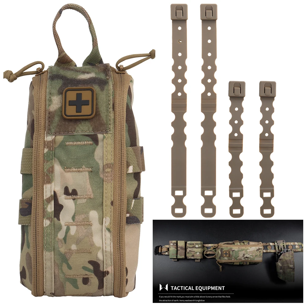 Outdoor Hunting Kit - เสื้อกั๊กกระเป๋าคาดเข็มขัดเอวสำหรับตั้งแคมป์, อุปกรณ์กลางแจ้ง kotak p3k ทางการแพทย์แบบยุทธวิธีตอบสนองอย่างรวดเร็ว