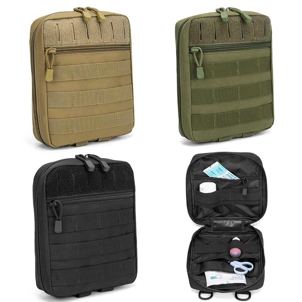 Outdoor Hunting Kit - กระเป๋าอเนกประสงค์แบบยุทธวิธี Molle EDC สำหรับชุดปฐมพยาบาลกลางแจ้ง กระเป๋าคาดเอว กระเป๋าใส่อุปกรณ์ฉุกเฉิน