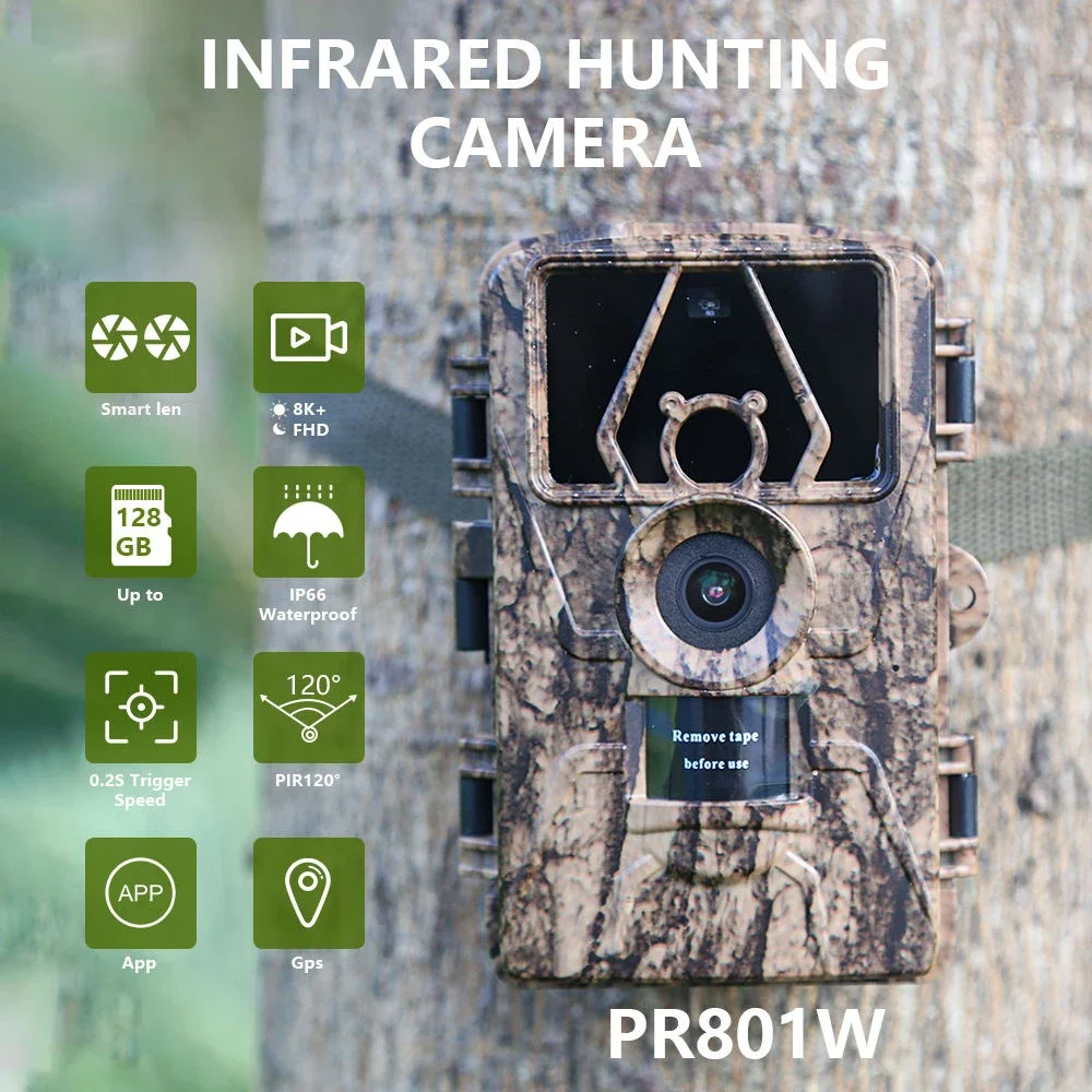 กล้องติดตามสัตว์กันน้ำ 8K WiFi - Outdoor Hunting Camera Wifi บทวิจารณ์และราคา