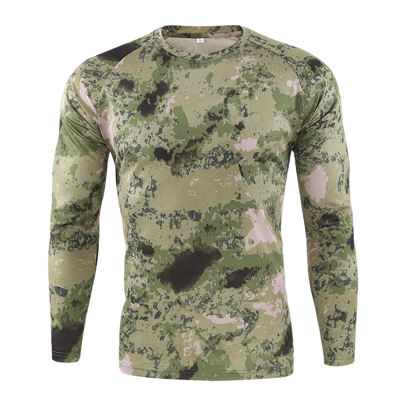 Pop แขนยาวเสื้อยืดกลางแจ้ง Qui - Hunting Outdoor Clothing Brands บทวิจารณ์และราคา