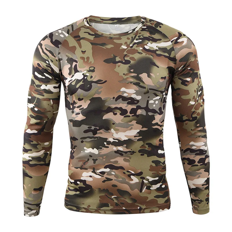 Pop แขนยาวเสื้อยืดกลางแจ้ง Qui - Hunting Outdoor Clothing Brands บทวิจารณ์และราคา