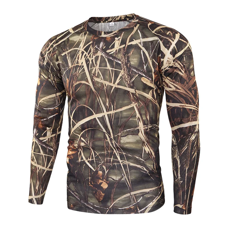 Pop แขนยาวเสื้อยืดกลางแจ้ง Qui - Hunting Outdoor Clothing Brands บทวิจารณ์และราคา