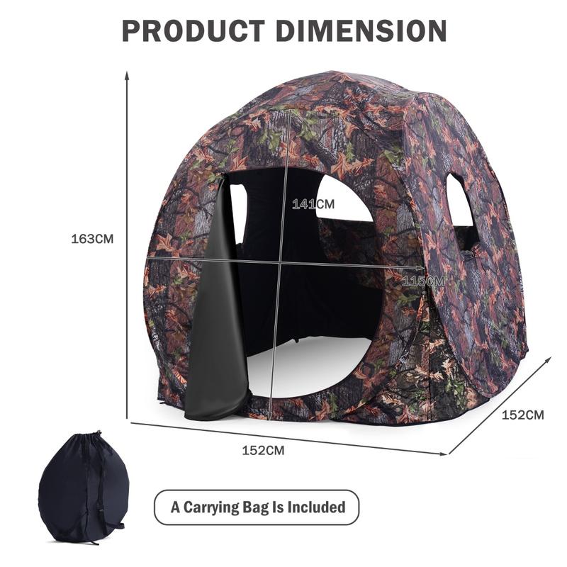 เต็นท์ล่าสัตว์แบบป๊อปอัพ 3 คน, - Hunting Outdoors บทวิจารณ์และราคา