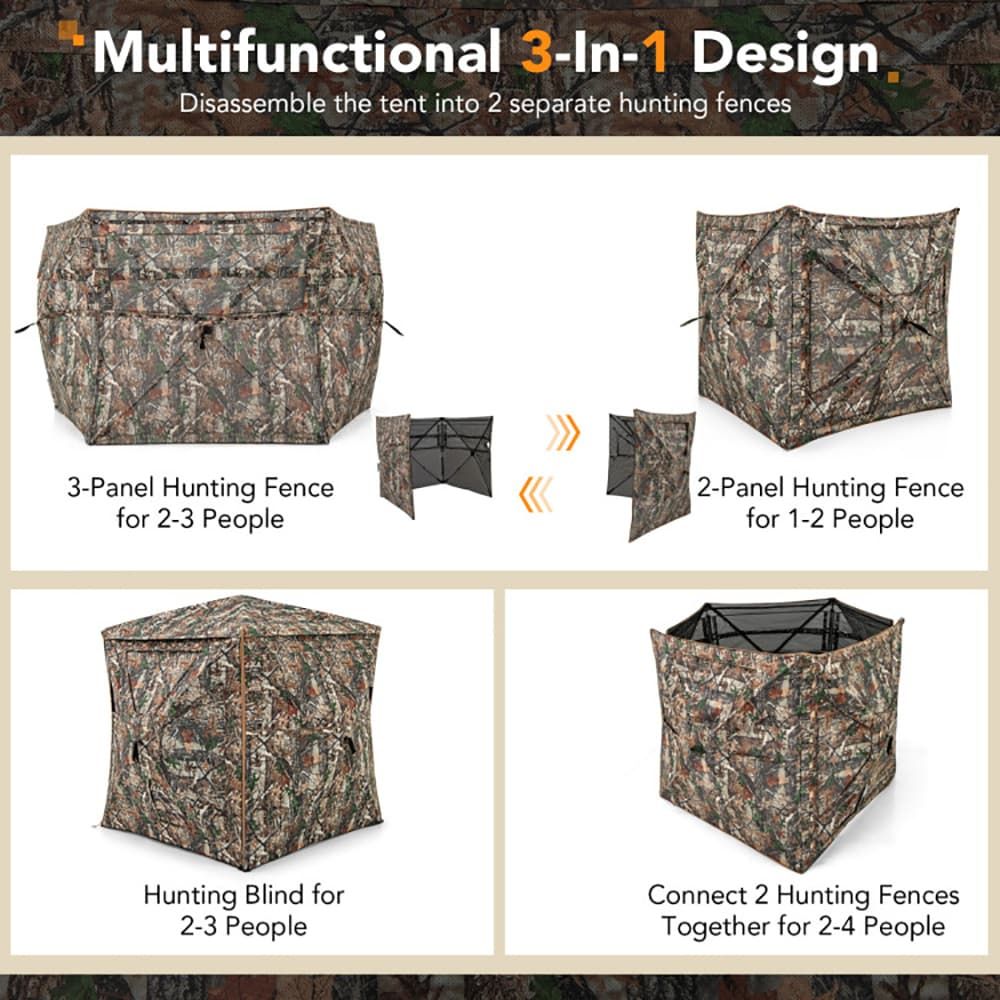 เต็นท์ล่าสัตว์แบบถอดประกอบได้  - Hunting Outdoors บทวิจารณ์และราคา
