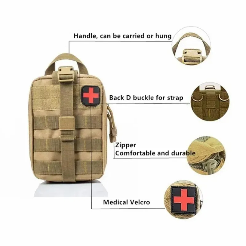 ยุทธวิธีชุดปฐมพยาบาลถุงแพทย์ฉุ - Outdoor Hunting Kit บทวิจารณ์และราคา