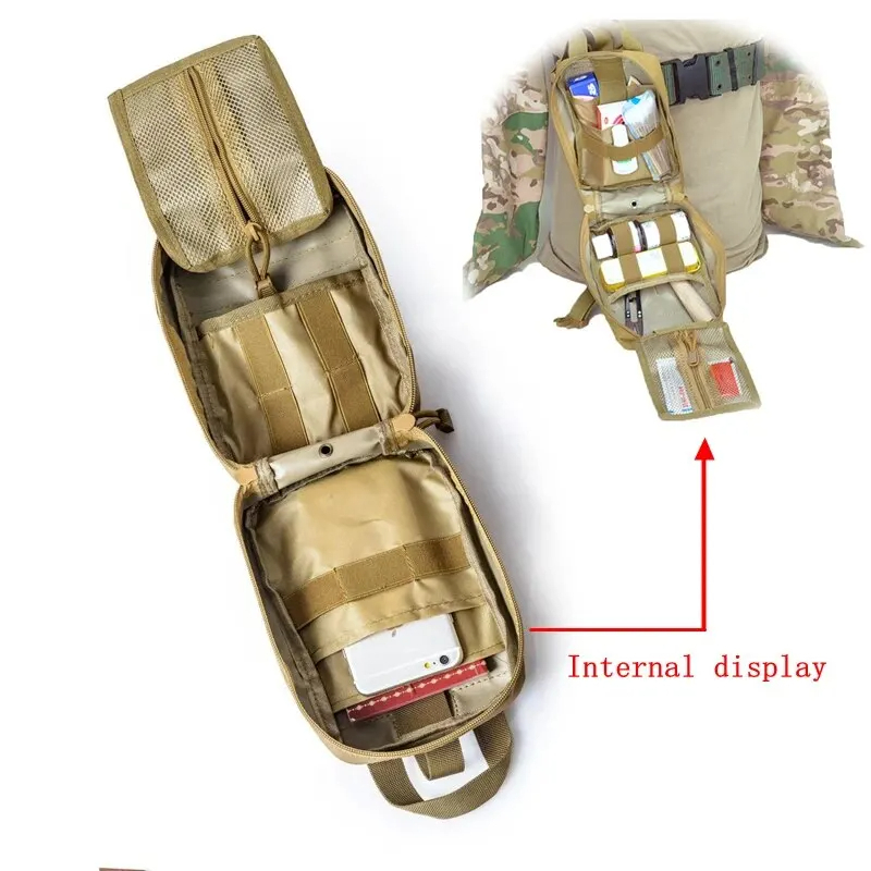 ยุทธวิธีชุดปฐมพยาบาลถุงแพทย์ฉุ - Outdoor Hunting Kit บทวิจารณ์และราคา