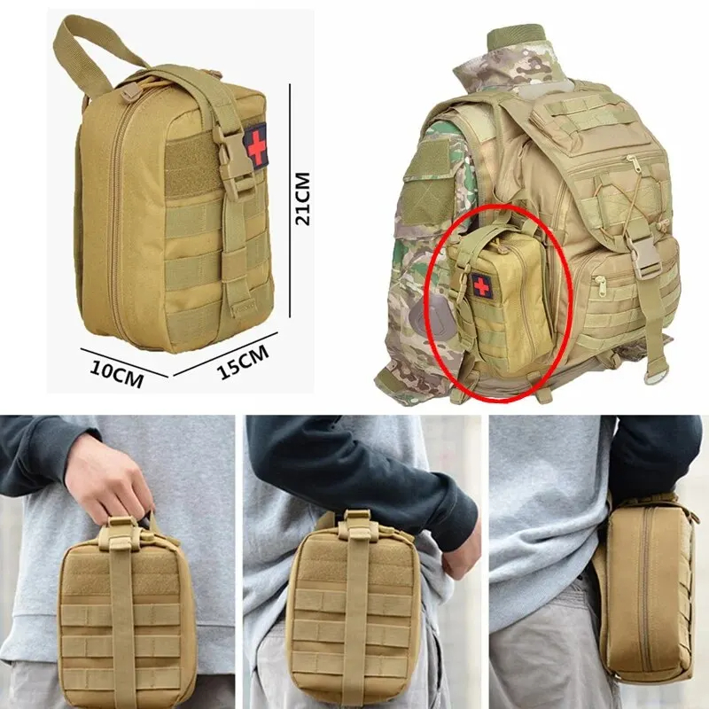 ยุทธวิธีชุดปฐมพยาบาลถุงแพทย์ฉุ - Outdoor Hunting Kit บทวิจารณ์และราคา