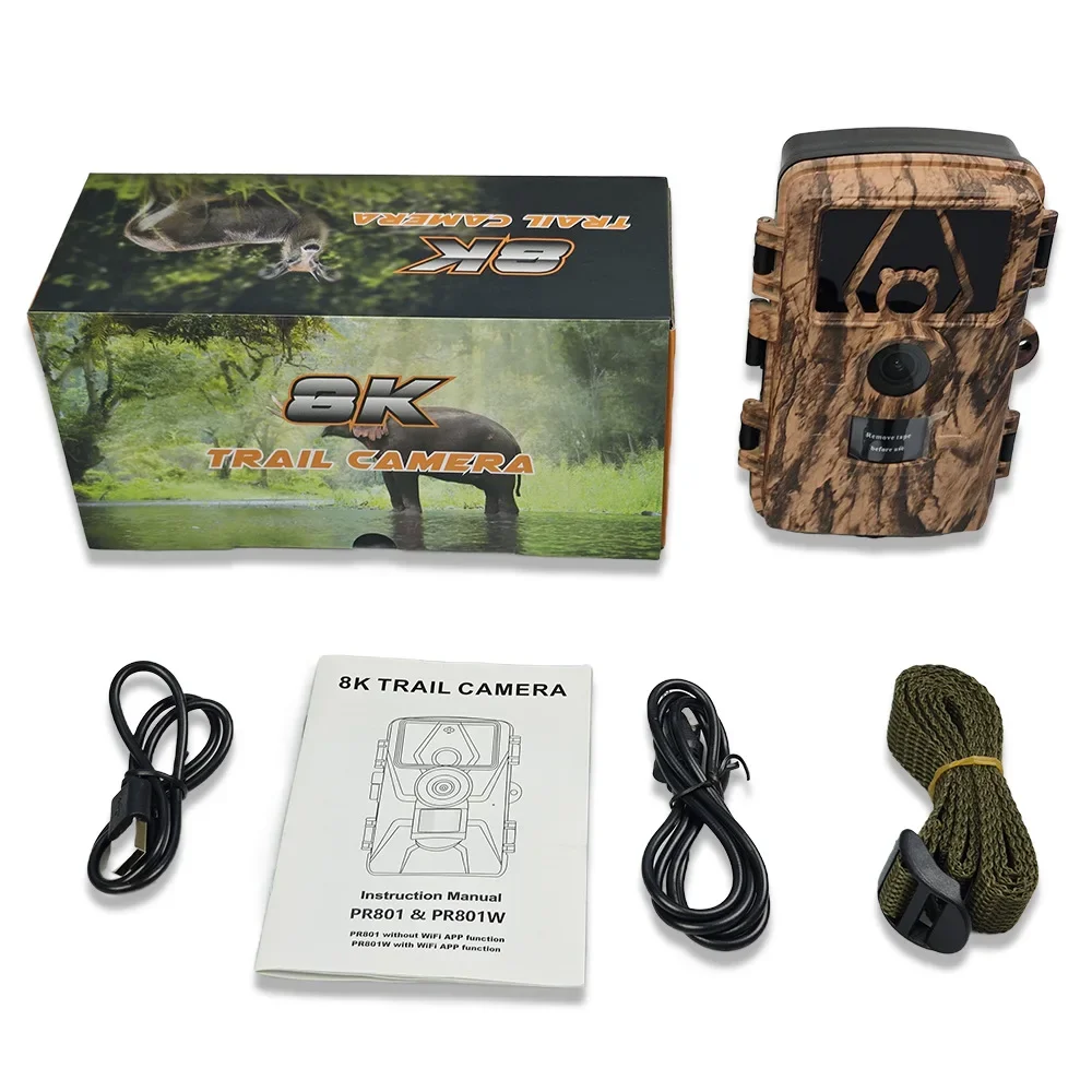 กล้องดิจิตอล PR801W WIFI 8K 60 - Outdoor Hunting Camera Wifi บทวิจารณ์และราคา