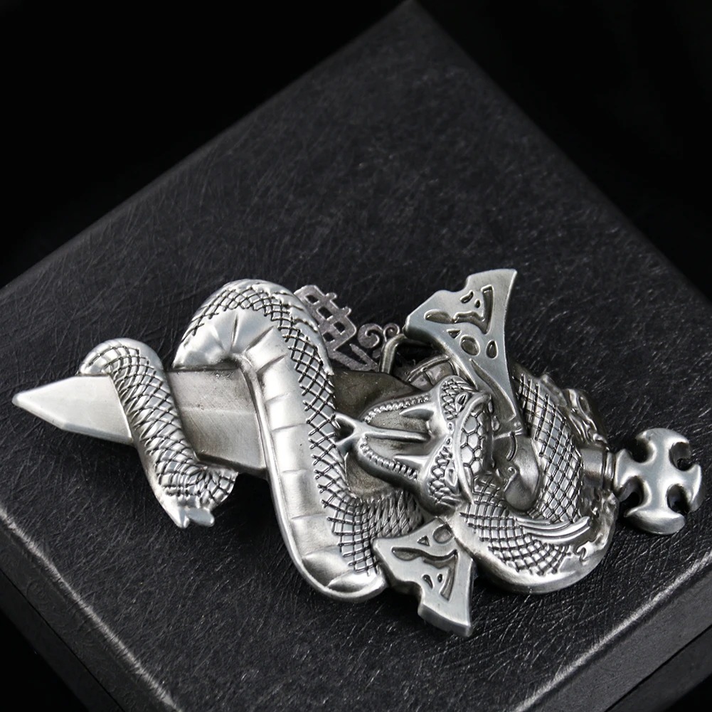 หัวเข็มขัดเข็มขัดรูปงู ลายโบอา - Outdoor Hunting Outfit บทวิจารณ์และราคา